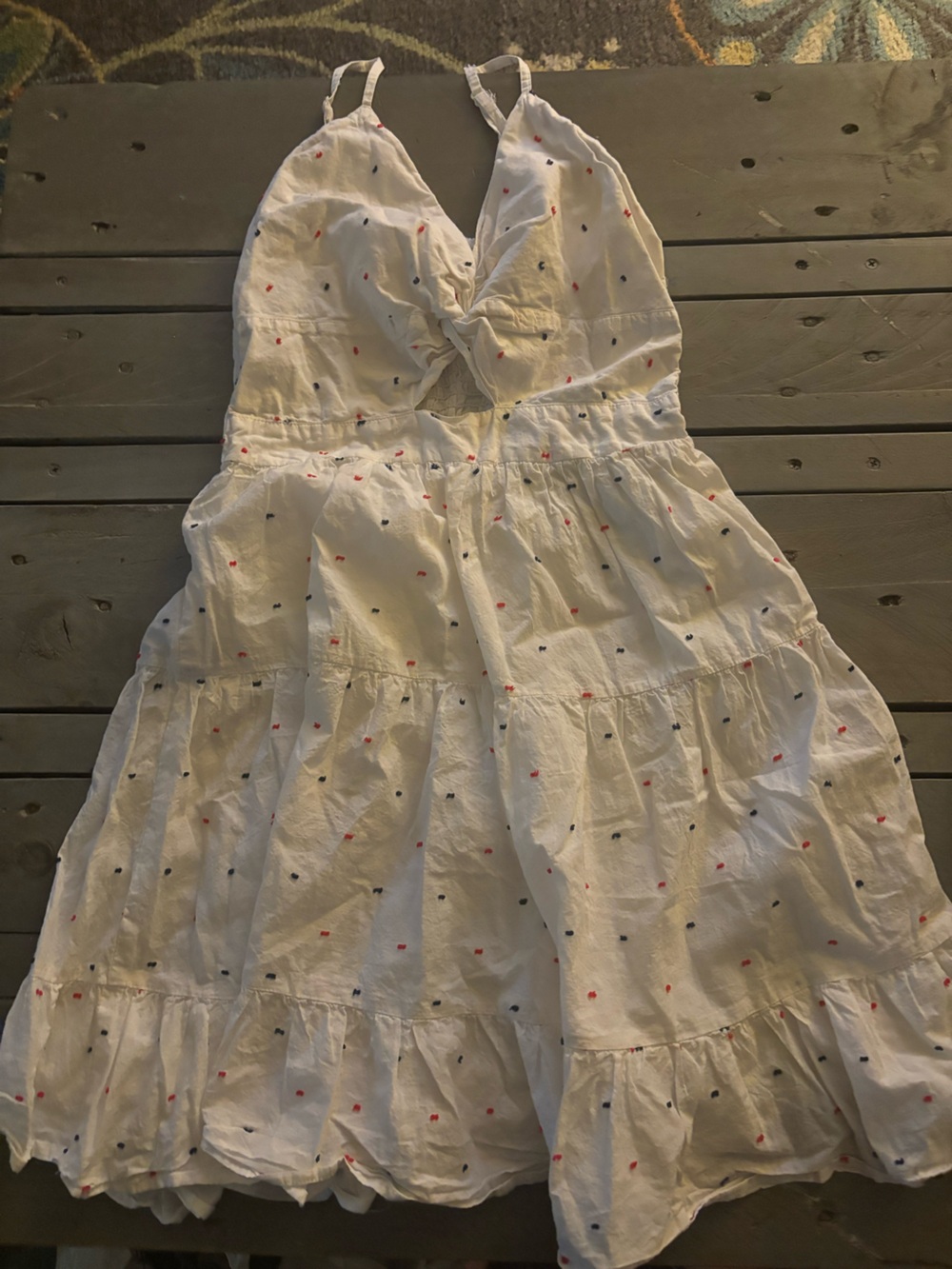 Jessica Simpson Red White and Blue Sun Dress Size M